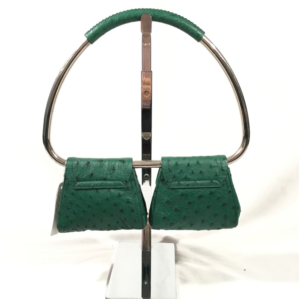 Ostrich green purse